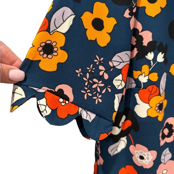 Victoria Beckham for Target Boho Floral Top M - Picture 3 of 4